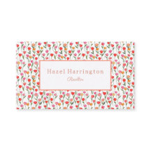 水彩チューリップビジネスカーパーソナライズされたド