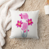 水彩チューリップリリーフローラ クッション (ブランケット)