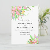 水彩チューリップ日付を保存 セーブザデート (スタンド正面)