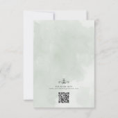 水彩チューリップ春の結婚式詳細 出欠カード (裏面)