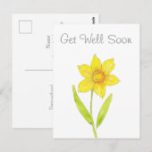 水彩チューリップ2 ポストカード (正面/裏面)