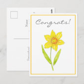 水彩チューリップ2 ポストカード (正面/裏面)