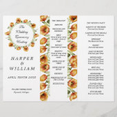 水彩チューリップ3重結婚式 (正面)