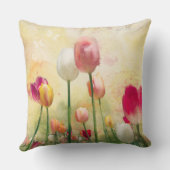 水彩チューリップ クッション (裏面)