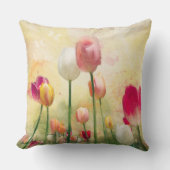 水彩チューリップ クッション (正面)