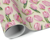 水彩チューリップ ラッピングペーパー (ロールコーナー)