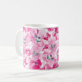 水彩チューリップ：手書きカードデザイン コーヒーマグカップ (正面左)