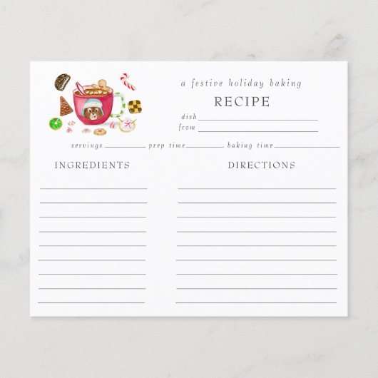 水彩チョコレートジンジャーブレッドクッキーのレシピ (正面)