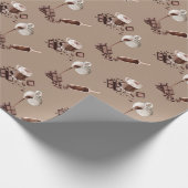 水彩チョコレートパターン ラッピングペーパー (角)