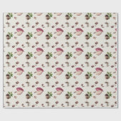 水彩チョコレートパターン ラッピングペーパー (フラット)