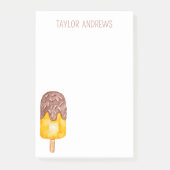 水彩チョコレートポップシクルポストイットノート ポストイット (正面)