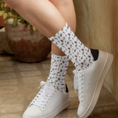 水彩チョコレート被覆イチゴのシール ソックス