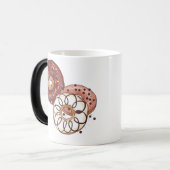 水彩チョコレート釉薬及び撒きドーナツ モーフィングマグカップ (正面左)