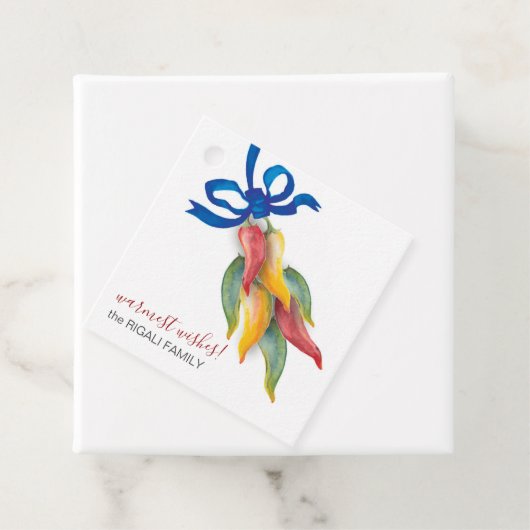 水彩チリピーパーズギフトラベル フェイバータグ (インサイチュ)