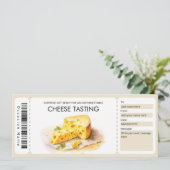 水彩チーズテイスティングギフト券 招待状 (スタンド正面)
