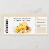 水彩チーズテイスティングギフト券 招待状 (正面/裏面)
