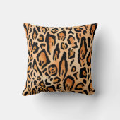 水彩チータプリント図 クッション (裏面)