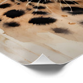 水彩チーターno 7ポスター ポスター (コーナー)