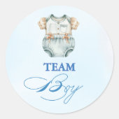 水彩チームボーイジェンダーリビール ラウンドシール (正面)