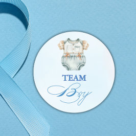 水彩チームボーイジェンダーリビール ラウンドシール