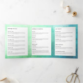 水彩ツリーのウェルネスパンフレット 三つ折りカード (内部)