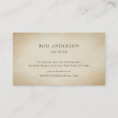 水彩ツリーヴィンテージルックカスタム 名刺 (裏面)