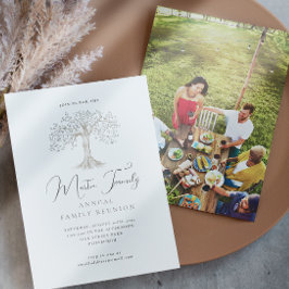 水彩ツリー家族懇親会書道写真