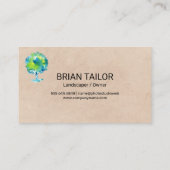 水彩ツリー | ガーデニング | 造園 名刺 (裏面)