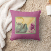 水彩ティーポット装飾用クッション クッション (ブランケット)