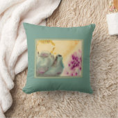 水彩ティーポット装飾用クッション クッション (ブランケット)