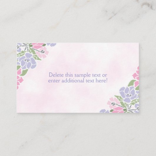 水彩ティーポット赤ちゃんシャワーおむつラッフルチケット エンクロージャーカード (裏面)