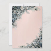 水彩ティーポットBlueberry花赤ちゃんシャワー 招待状 (裏面)