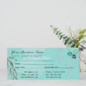 水彩ティール（緑がかった色）ブルーユーカリサロン (スタンド正面)