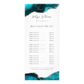 水彩ティール（緑がかった色）価格表 ラックカード (正面)