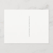 水彩ティール（緑がかった色）及び金ゴールド |新しいアドレス 案内ポストカード (裏面)