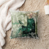 水彩テクスチャーモノグラムの枕 クッション (ブランケット)