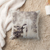 水彩テクスチャーモノグラムの枕 クッション (ブランケット)