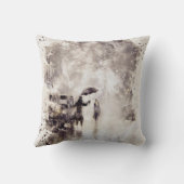 水彩テクスチャーモノグラムの枕 クッション (裏面)