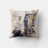 水彩テクスチャーモノグラムの枕 クッション (裏面)