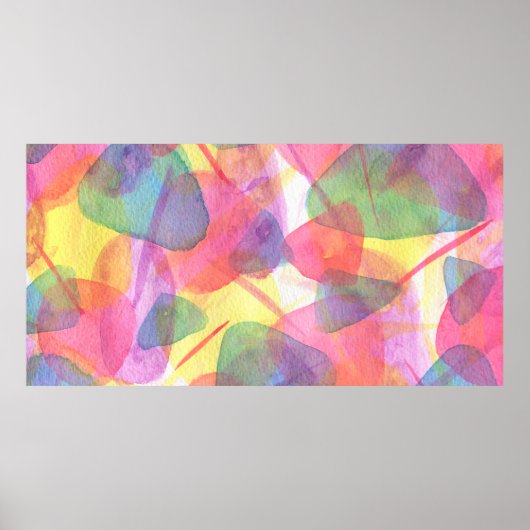 水彩テクスチャ ポスター (正面)