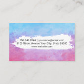 水彩テクス絵を描チャ |表現芸術 名刺 (裏面)