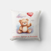 水彩テディベア ママ クッション (正面)