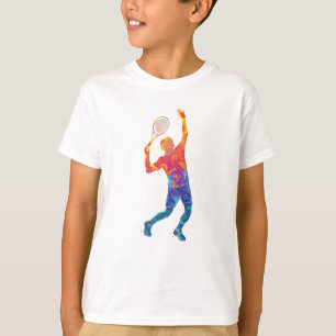 水彩テニスマン Tシャツ