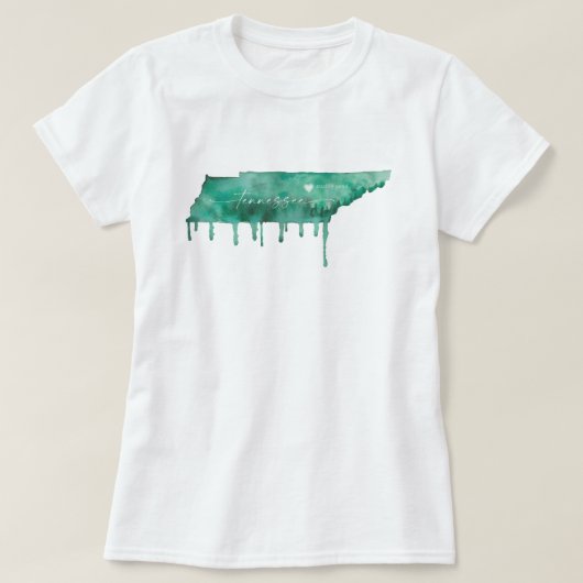 水彩テネシー形 – 泥池 – JS Tシャツ (デザイン正面)