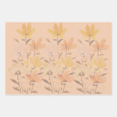 水彩テラコッタサンセットトーン ラッピングペーパーシート (正面3)