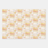 水彩テラコッタサンセットトーン ラッピングペーパーシート (正面2)