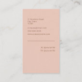 水彩テラコッタビジネスカード 名刺 (裏面)