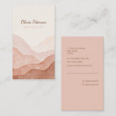 水彩テラコッタビジネスカード 名刺 (正面/裏面)