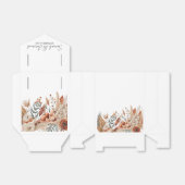 水彩テラコッタフラワーズウェディング フェイバーボックス (折り畳みなし)