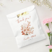 水彩テラコッタフラワーズ秋ありがとう フェイバーバッグ (封をした状態)